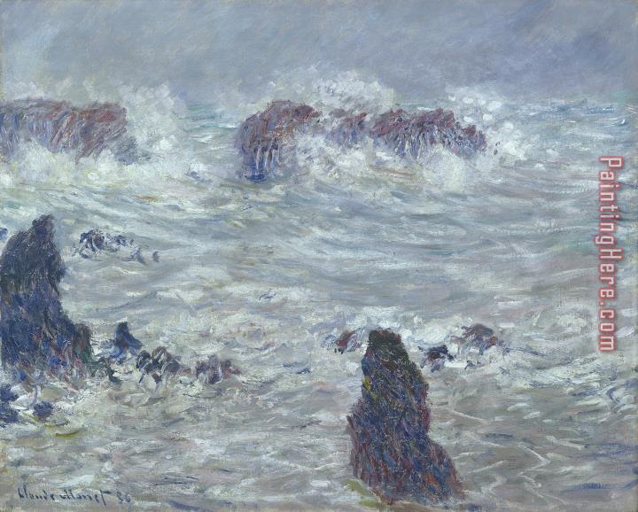 Claude Monet Storm off the Coast of Belle Ile